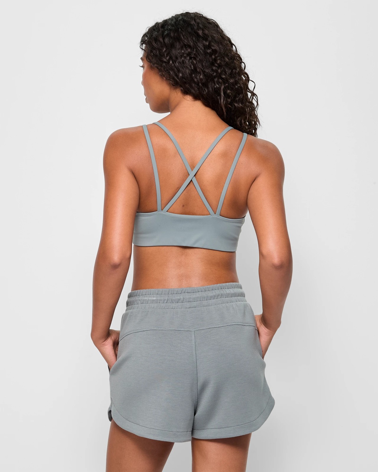 Active Low Impact Strappy Back Studio Soft Crop Top 4 of 5