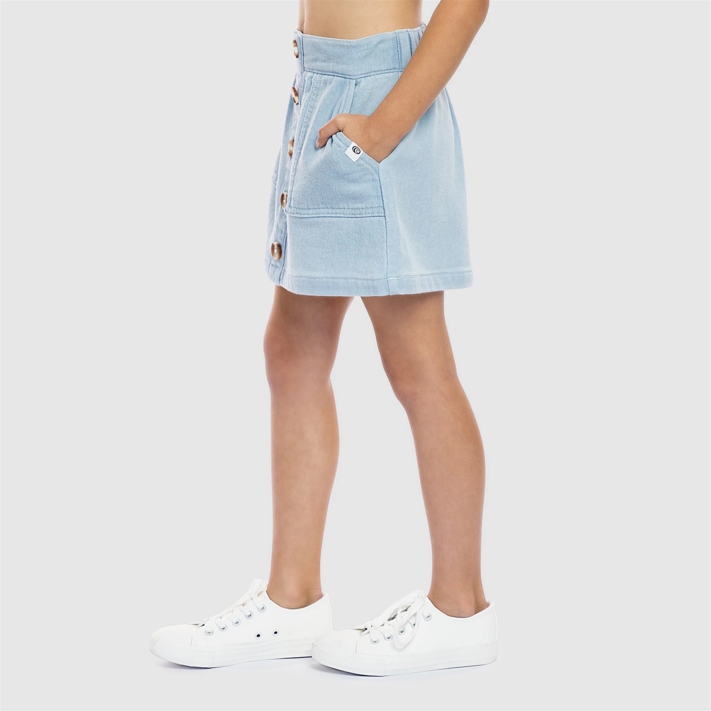 Piping Hot Chambray Skirt 2 of 6