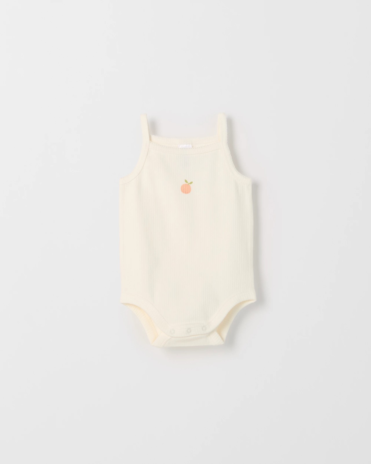 Baby 3 Pack Strappy Rib Sleeveless Bodysuits 3 of 5