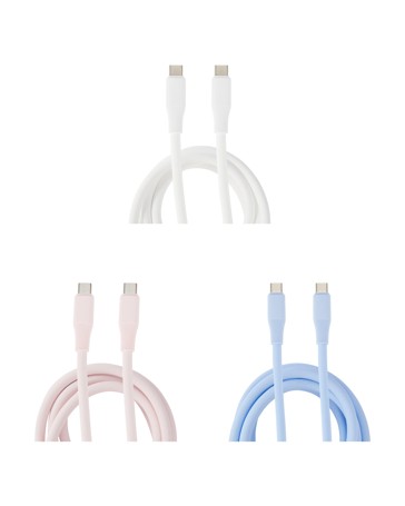 Anko USB-C to USB-C Silicone Cable- Assorted