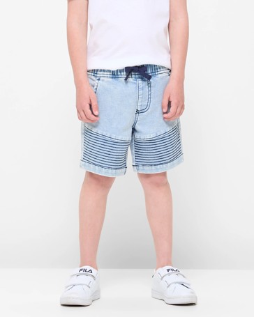 Pull On Denim Shorts