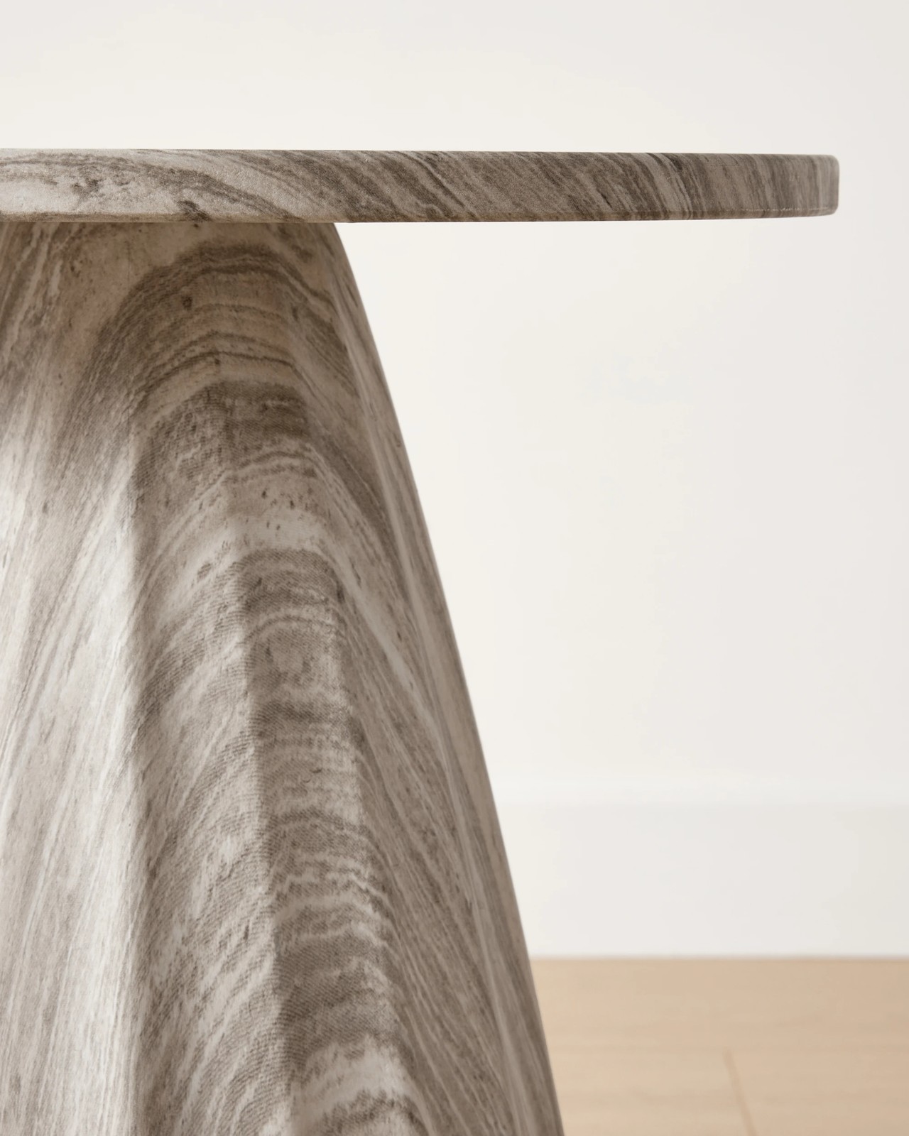 Anko Ribbed Stone Look Side Table 4 of 5