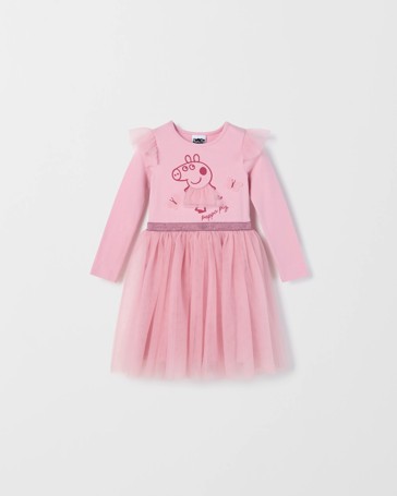 Peppa Pig License Australian Cotton Knit/Tulle Dress