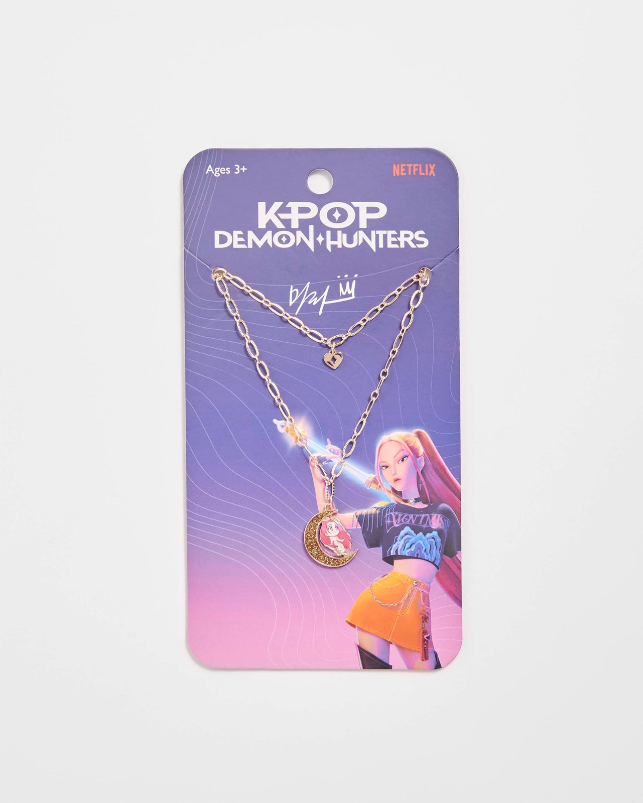 KPop Demon Hunters Necklace - Mira Pink 3 of 3