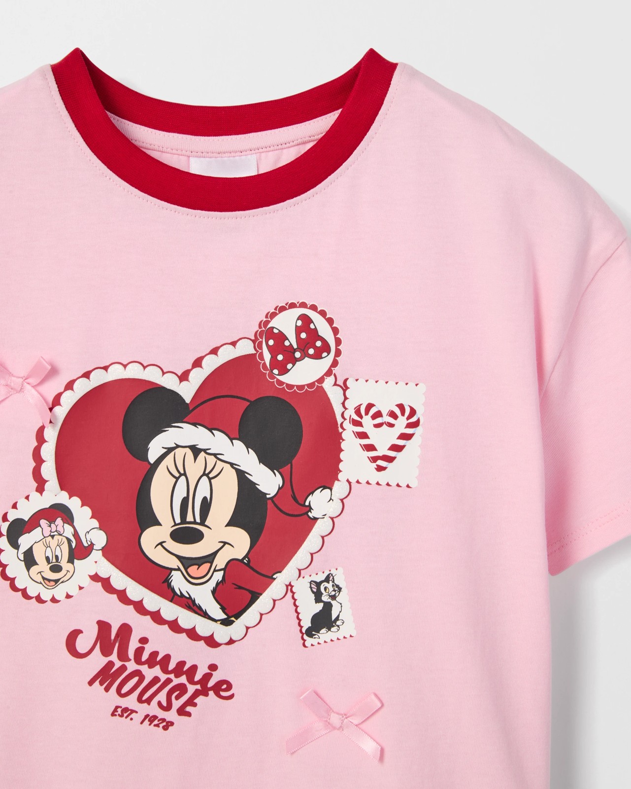 Licensed Disney Minnie Mouse Australian Cotton Christmas Event Oversized T-Shirt 2 of 2