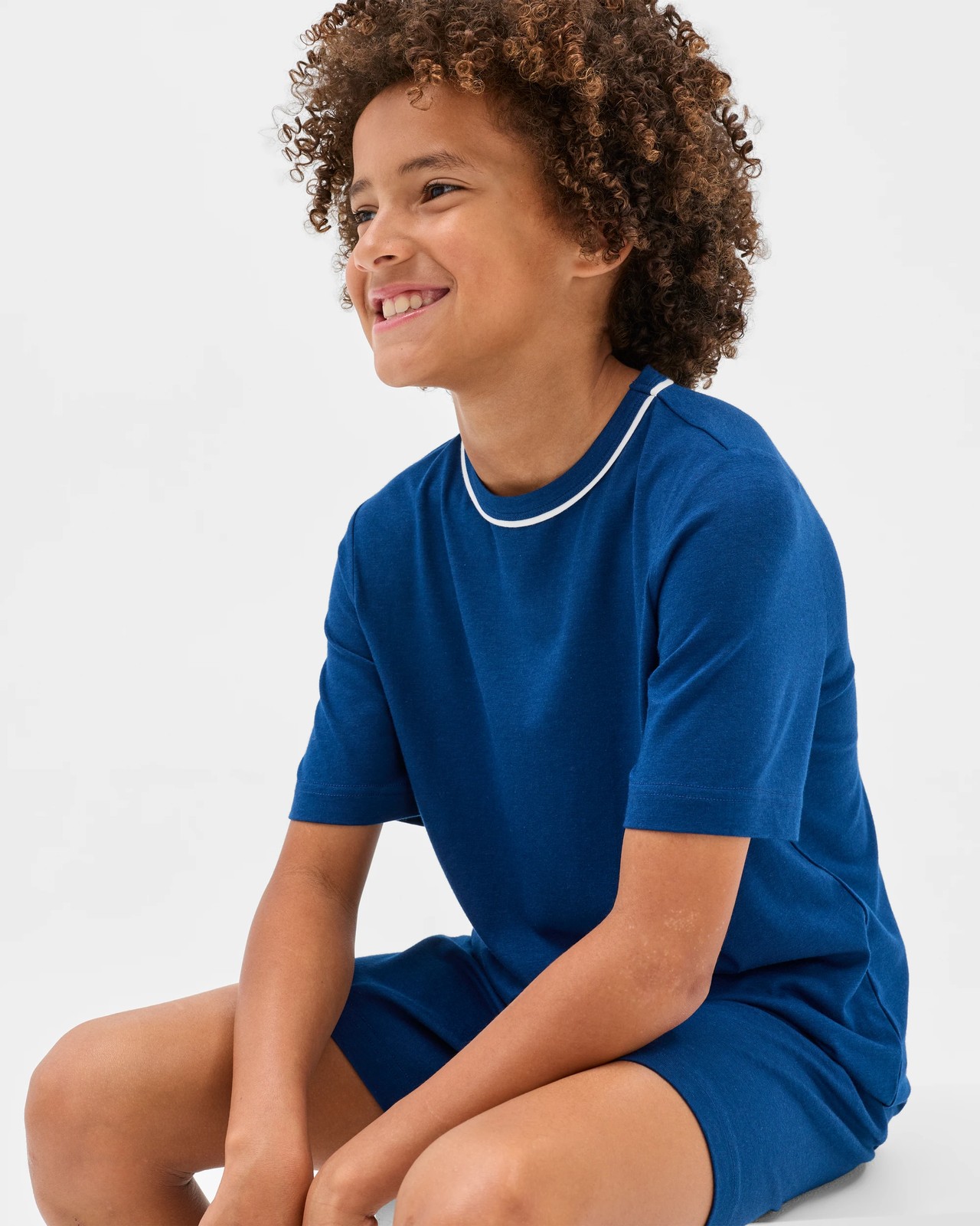 Bamboo Rich Older Boys Knit Pyjama Set - Navy 2 of 5