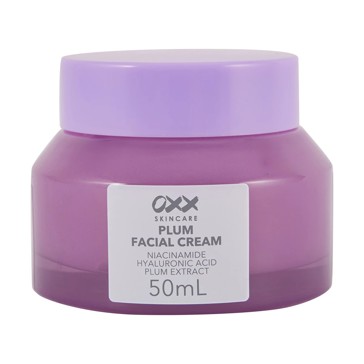 Plum Facial Cream, Niacinamide, Hyaluronic Acid & Plum Extract - OXX Skincare