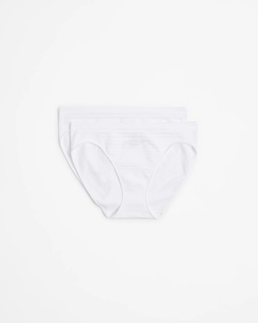 2 Pack Seamfree Matte and Shine Bikini Briefs