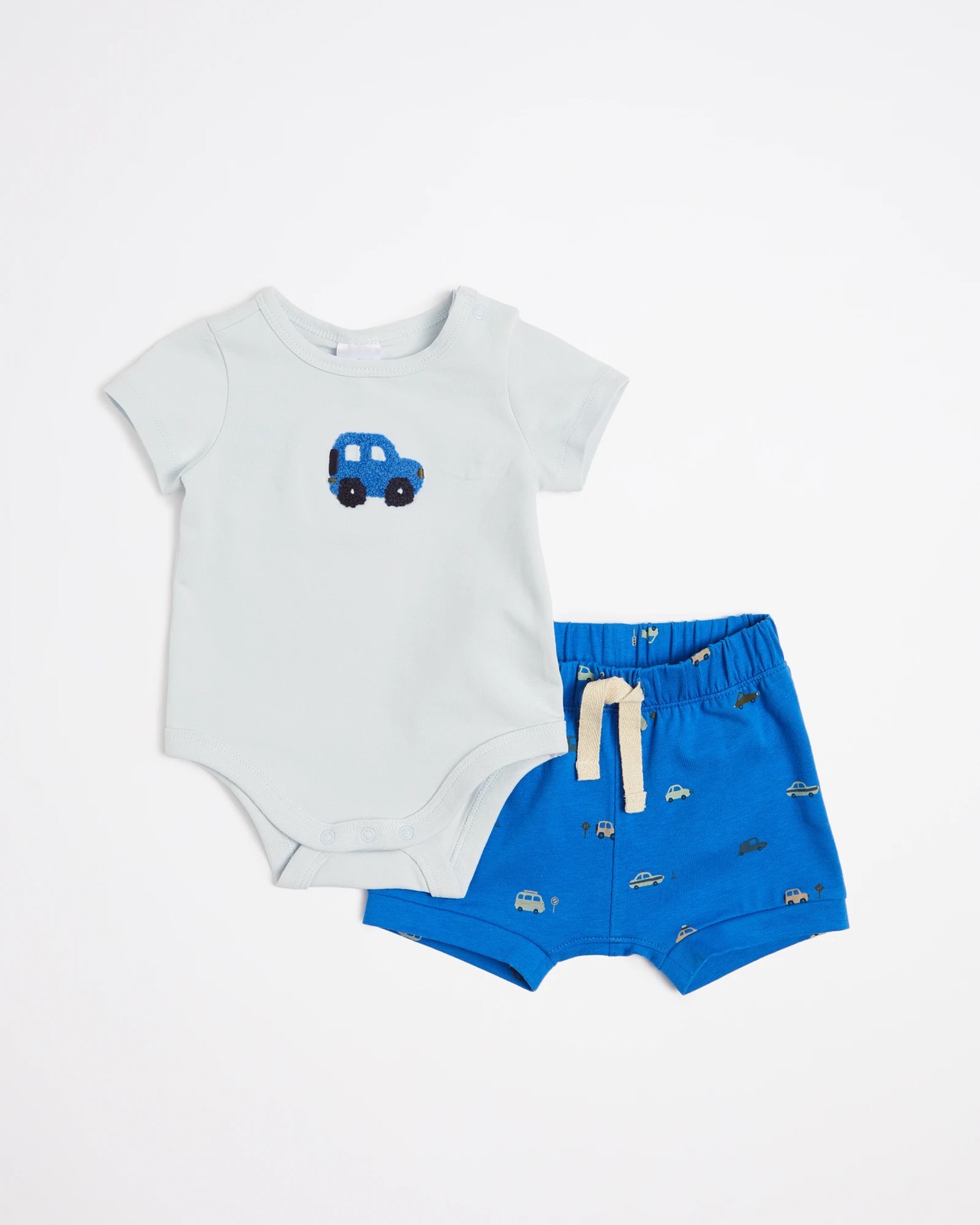 Baby Organic Cotton Bodysuit & Shorts Set