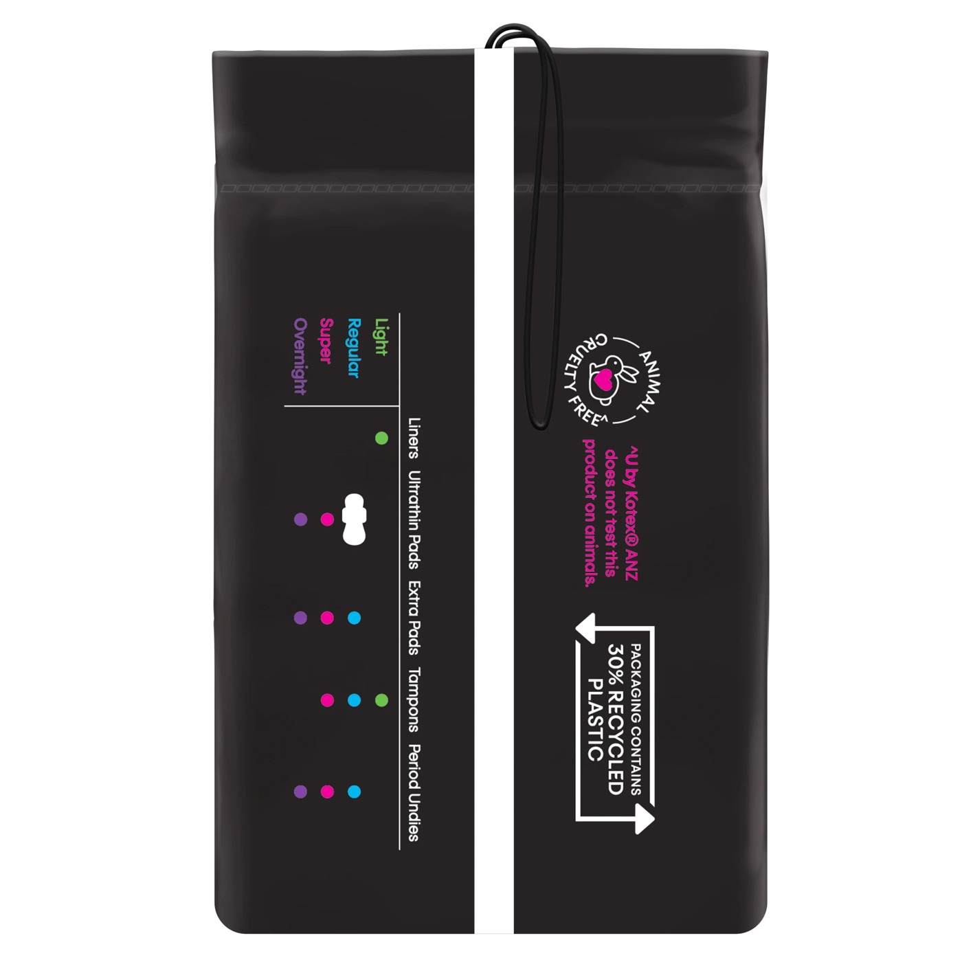 U by Kotex 12 Pack Ultrathin Super Pads with Wings 3 of 5