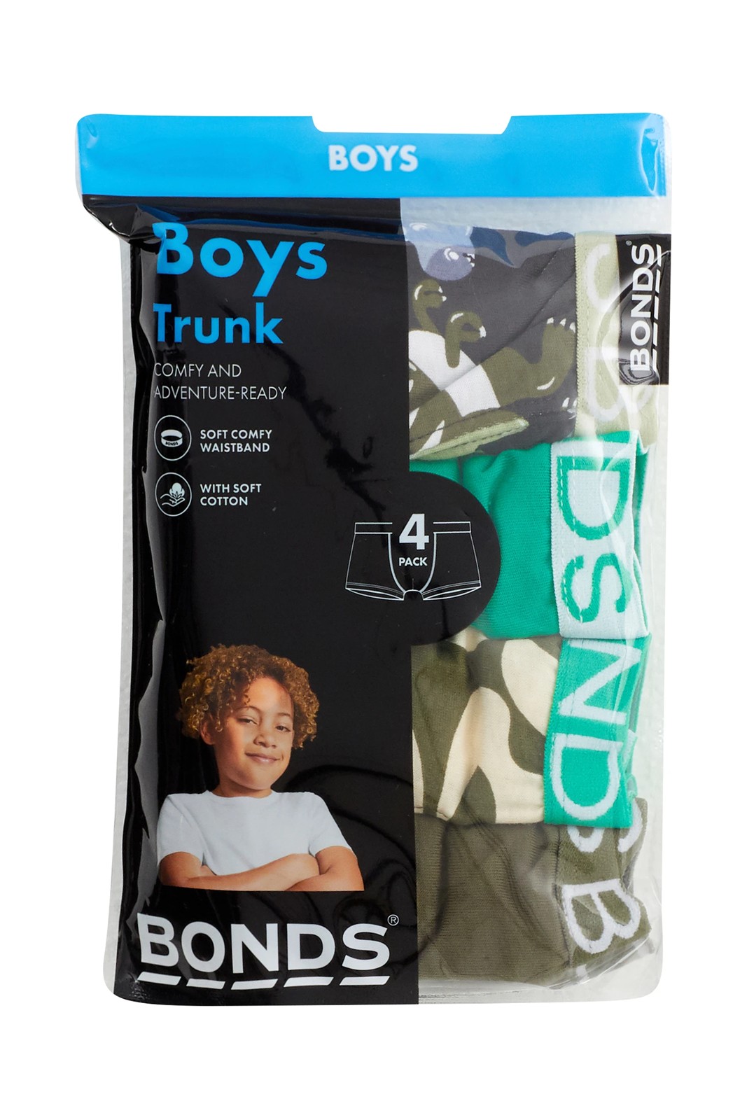 Bonds Boys Trunks 4 Pack - Sleepy Dinosaur 3 of 3