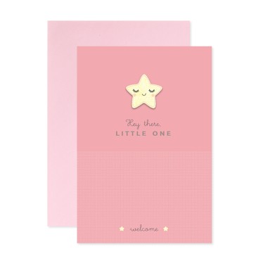 Hallmark Baby Girl Card - Star Face