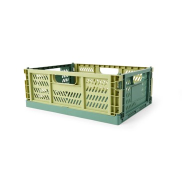 Anko 15L Collapsible Crate - Medium, Green