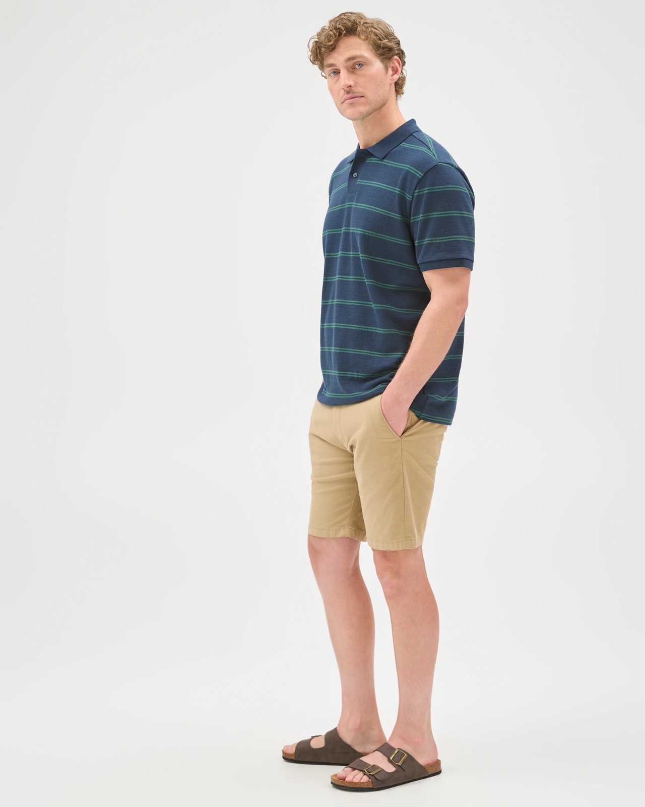 Australian Cotton Slim Chino Shorts - Elmwood 5 of 6