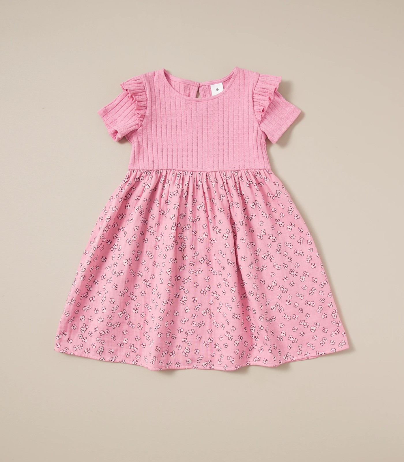 Woven Knit Combo Dress 5 of 6