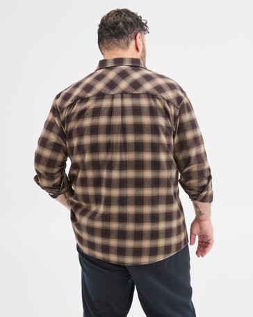 Plus Size Australian Cotton Long Sleeve Flannelette Shirt