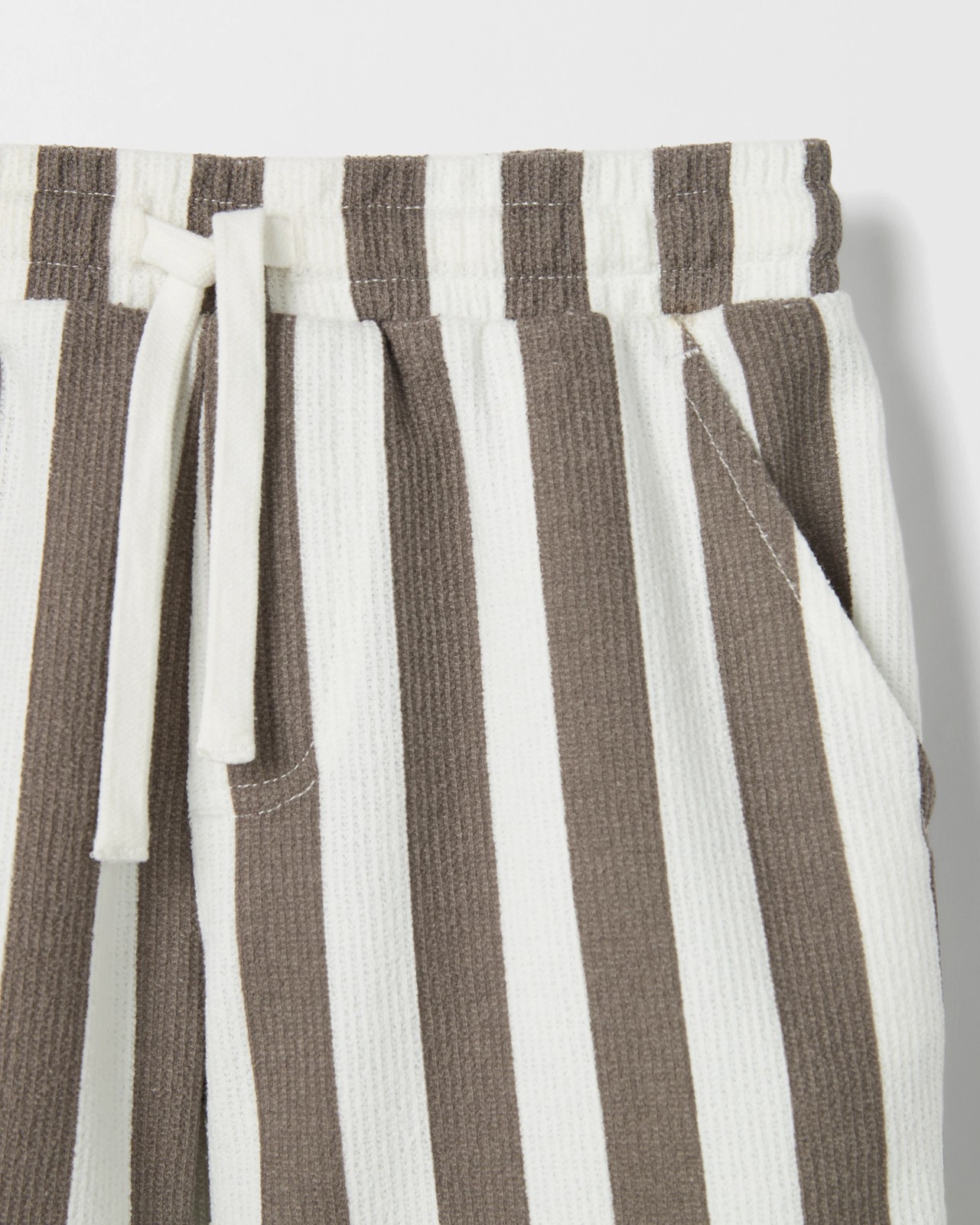 Textured Volley Shorts - Brown Stripe 2 of 2