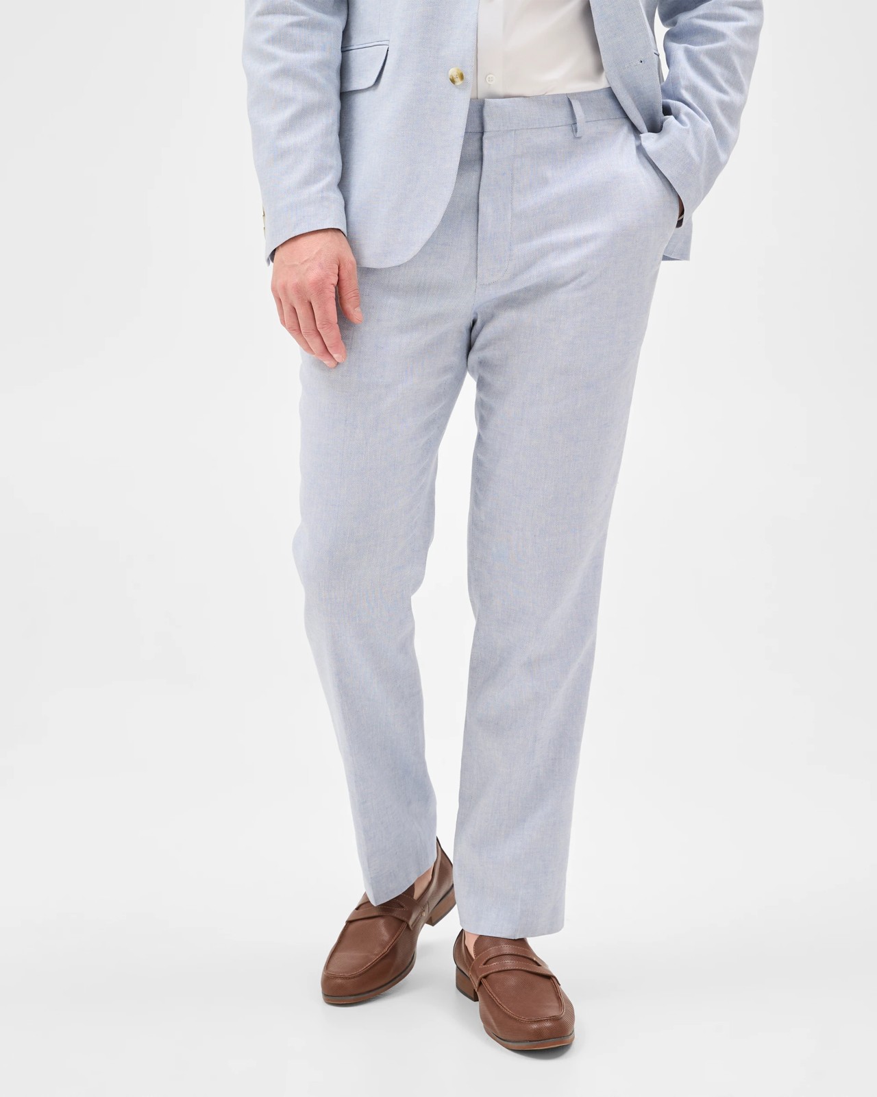 Preview Linen Blend Tailored Suit Trousers 6 of 6