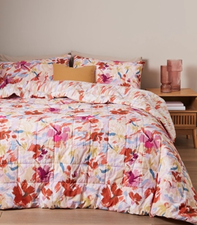Ruby Sketch Bloom Comforter Set