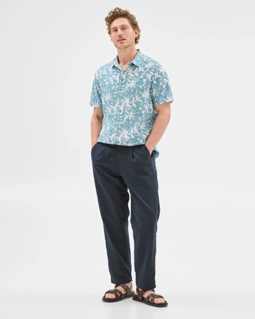Australian Cotton Blend Floral Print Shirt