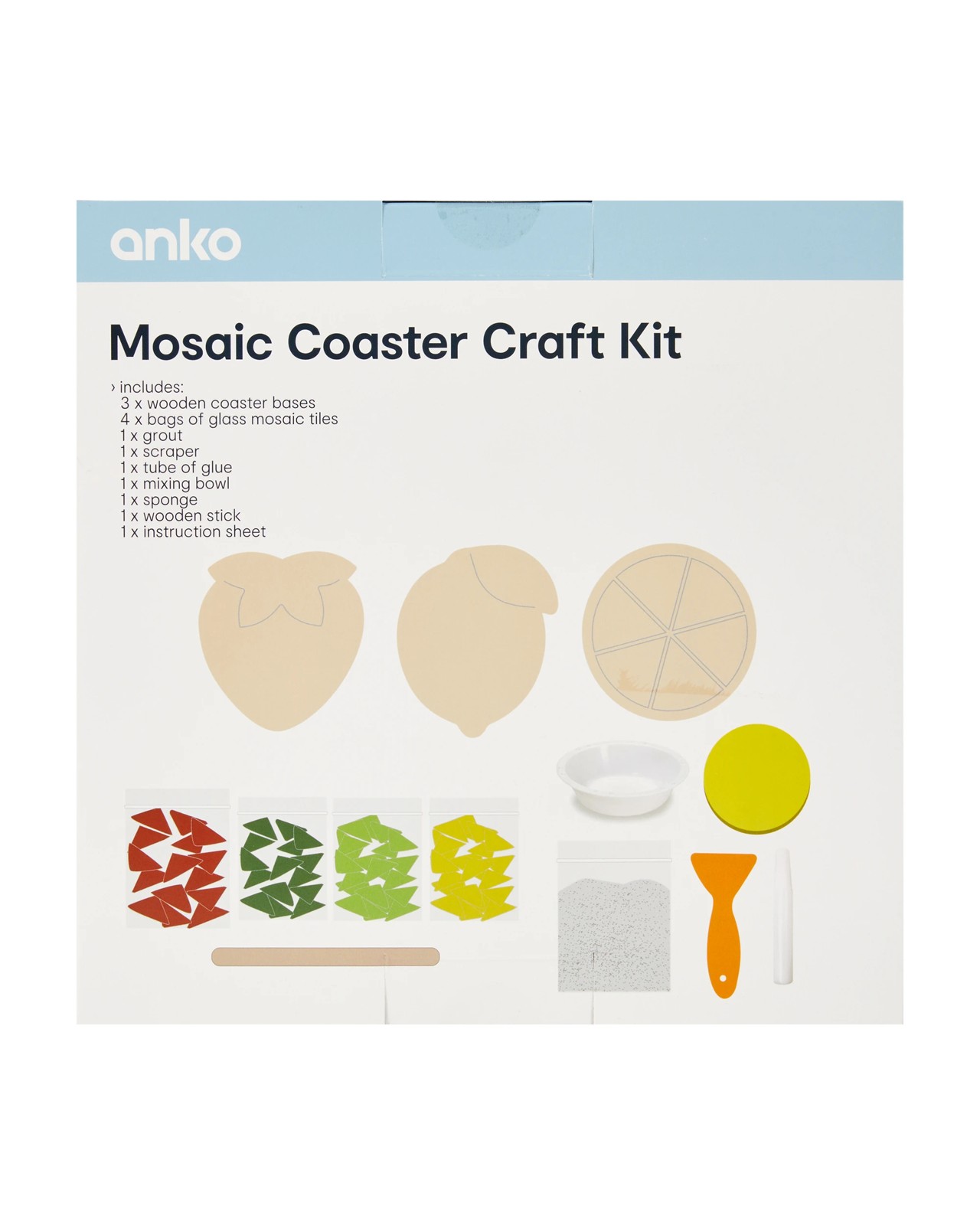 Anko Mosaic Coaster Craft Kit 3 of 3