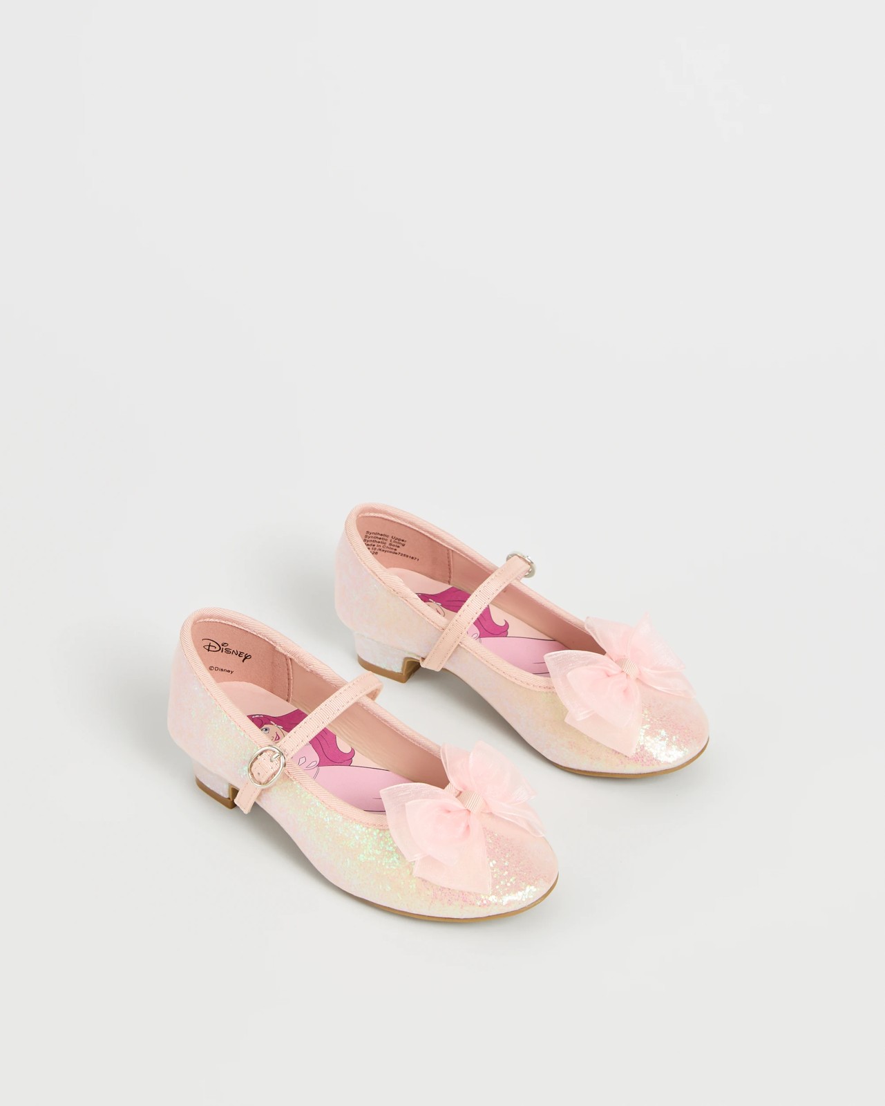 Disney Glitter Heeled Ballet Flats 2 of 3