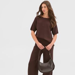 Petites Crepe Knit Pants