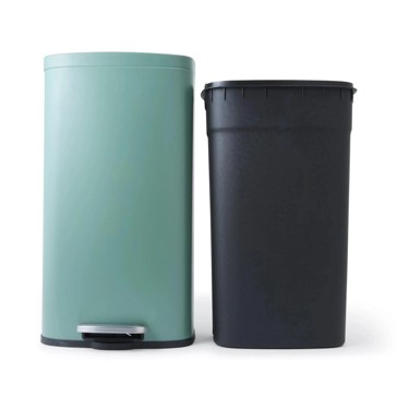 Anko Set of 2 Pedal Bins - Green