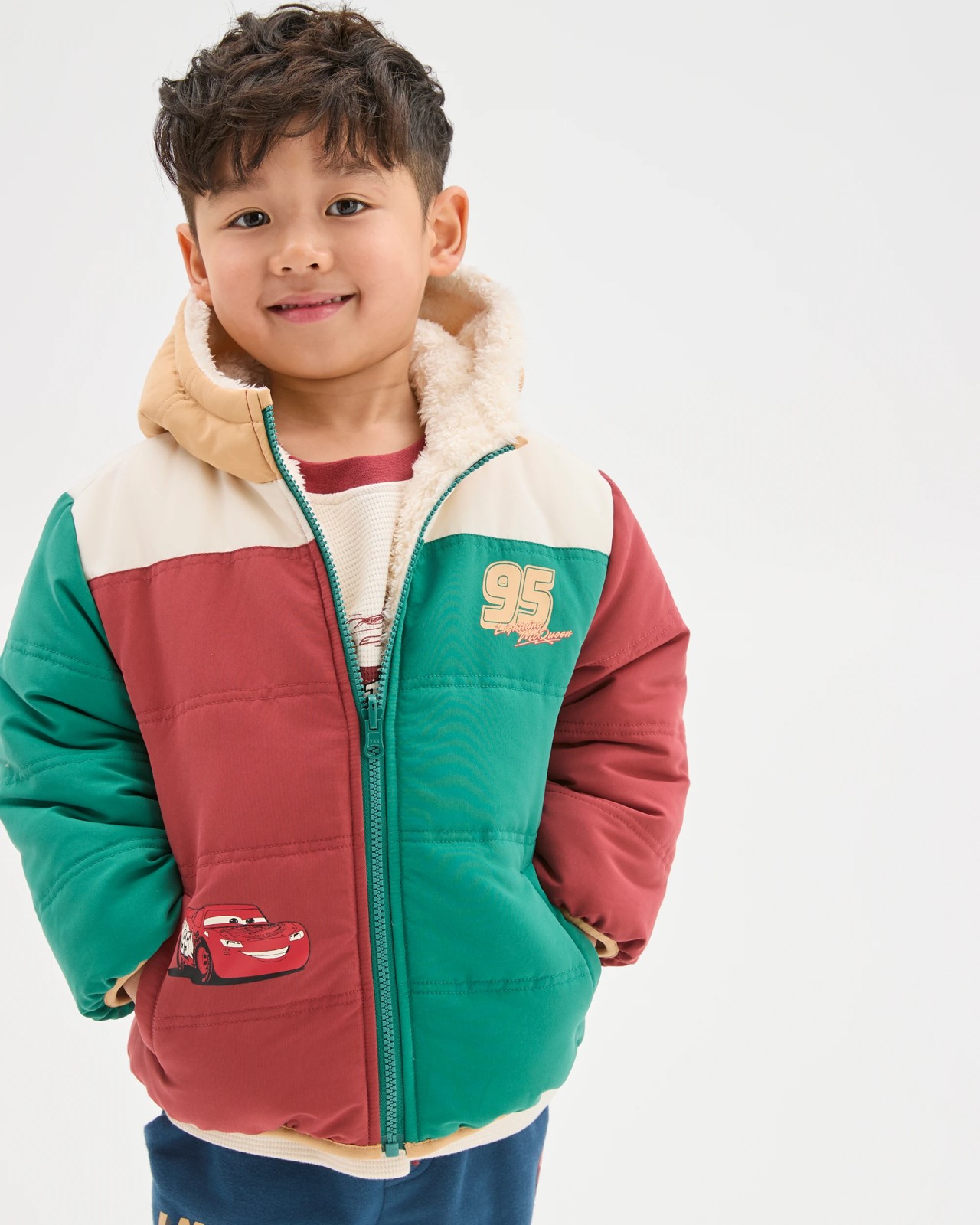 Disney Pixar Cars Reversible Puffer Jacket 3 of 5