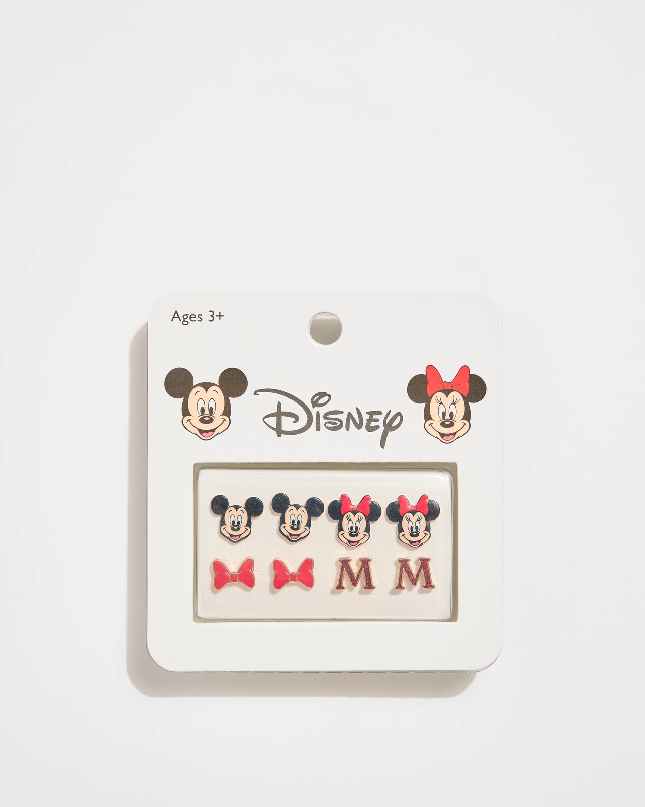 Licensed Disney Minnie & Mickey Mouse 4 Pack Stud Earrings 3 of 3