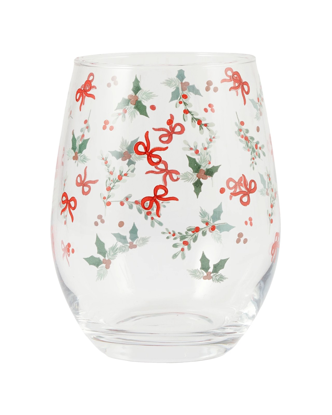 Anko 6 Holly Stemless Glasses 2 of 5