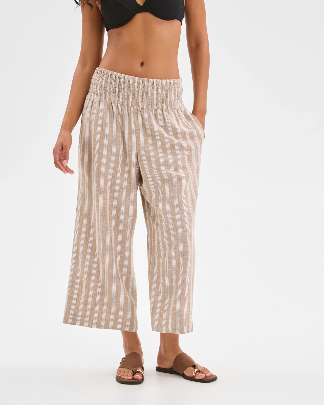 Resort Stripe Culotte Pants - Stripe Neutral 4 of 6
