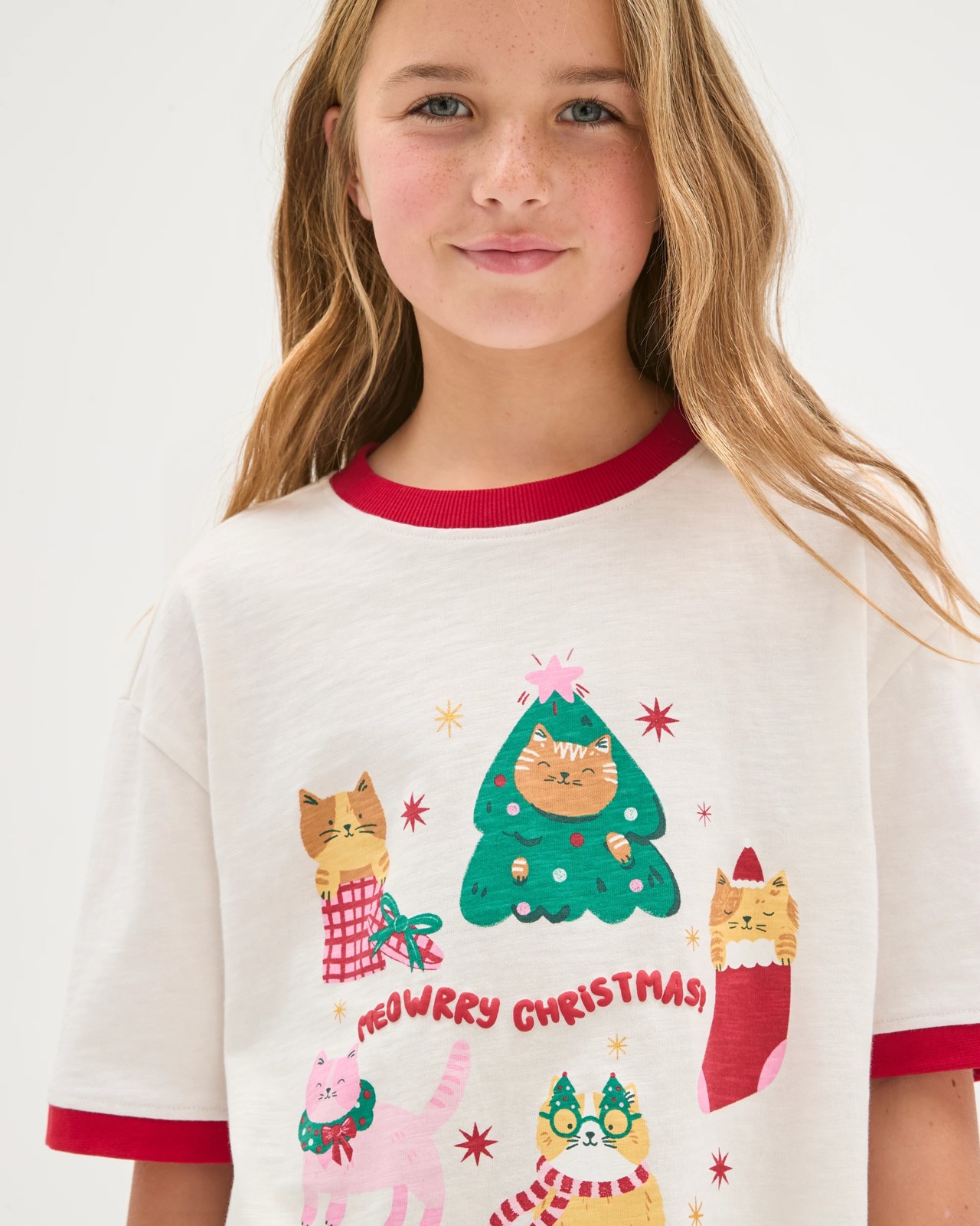 Australian Cotton Christmas Relaxed Ringer T-Shirt 4 of 6