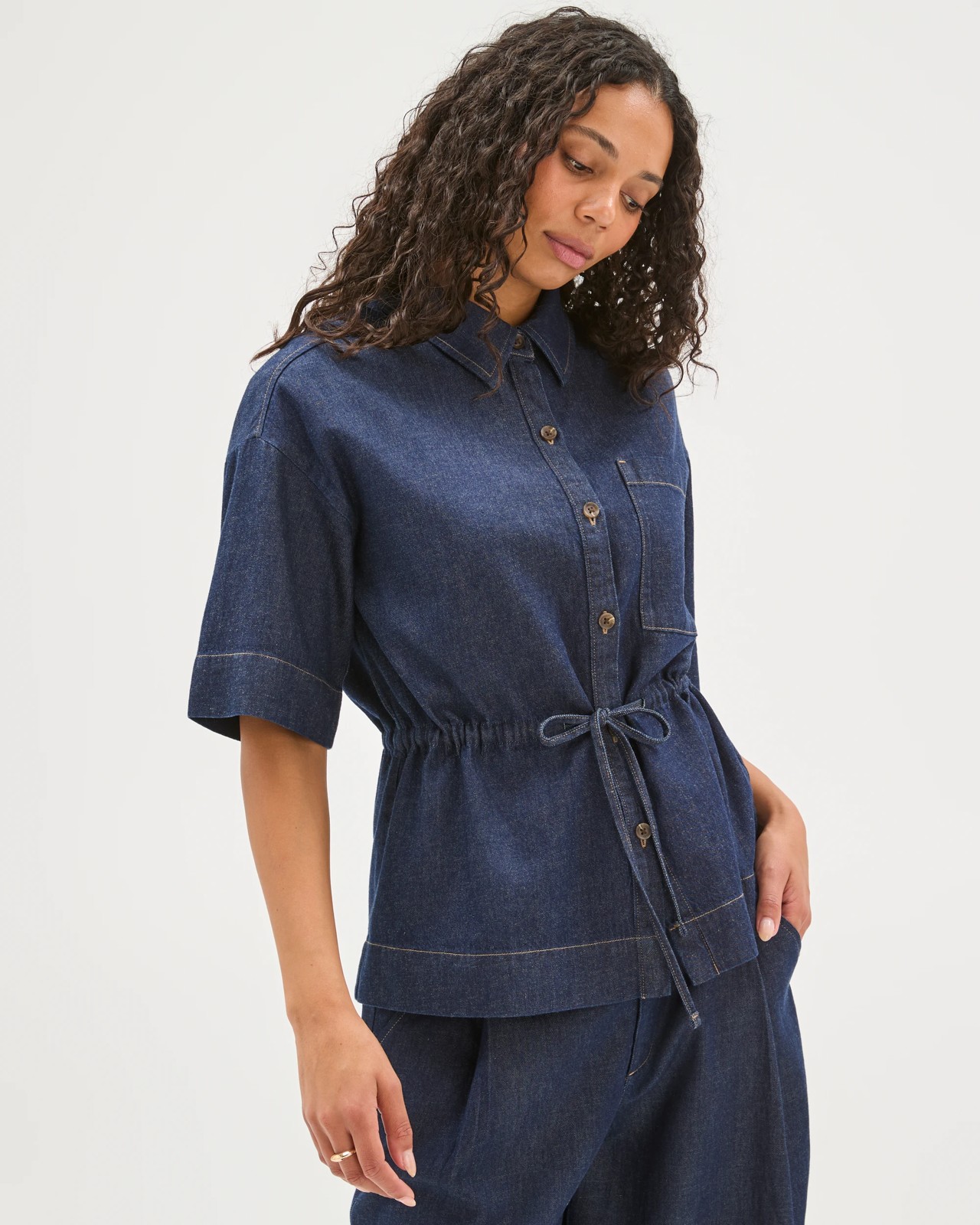 Linen Denim Shirt 2 of 6