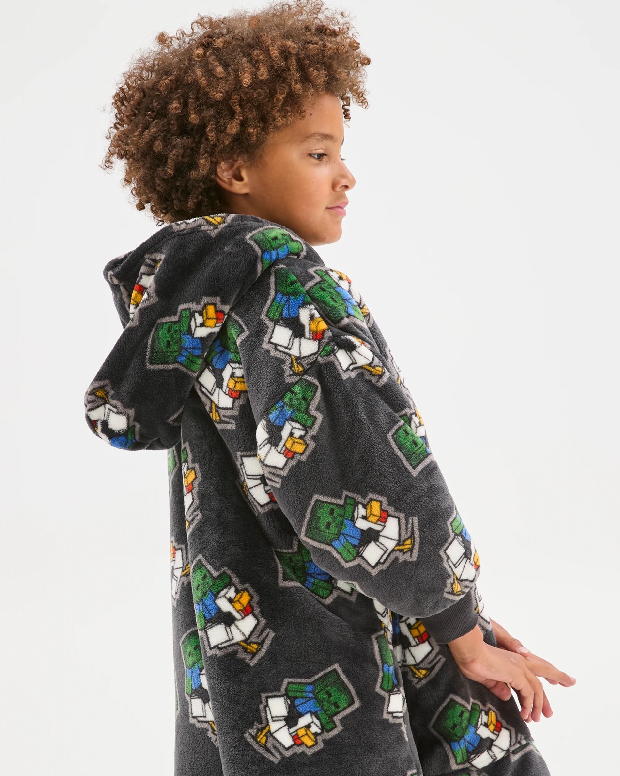 Minecraft Coral Fleece Oversized Hoodie 2 of 5