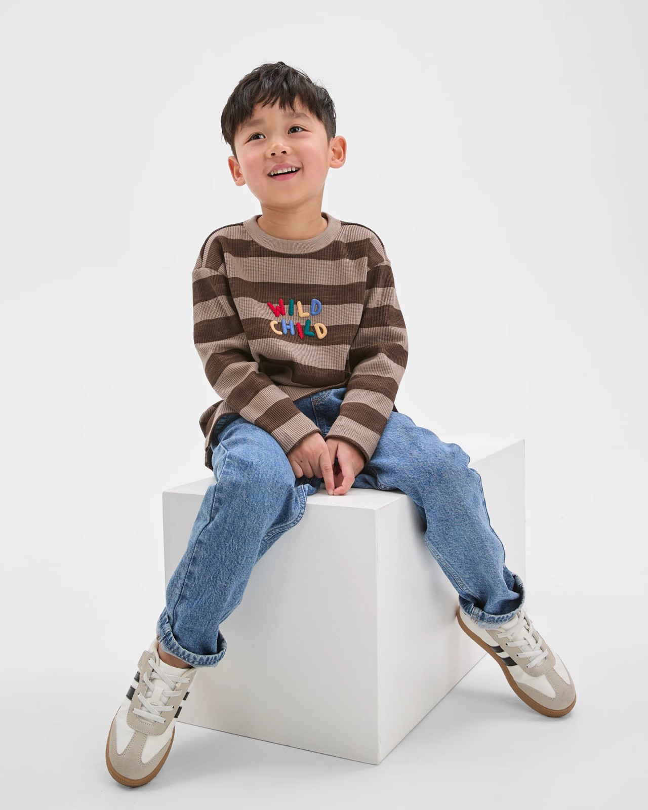 Australian Cotton Long Sleeve Stripe T-Shirt 2 of 6