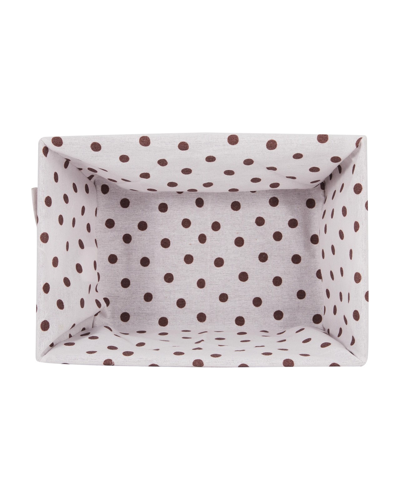 Anko Medium Paper Rope Basket with Polka Dot Liner - Beige 4 of 5
