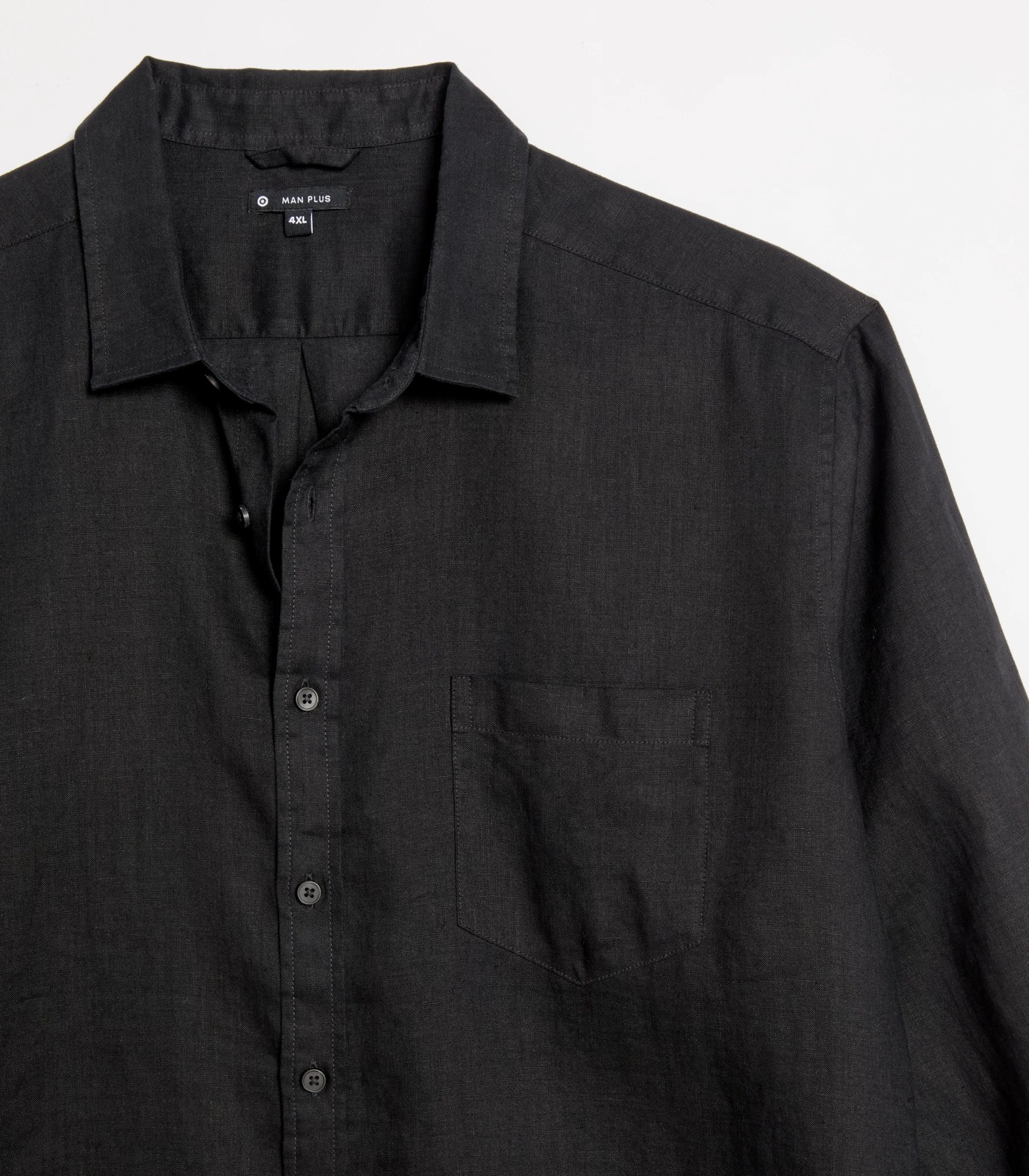 Man Plus Long Sleeve Linen Shirt | Target Australia