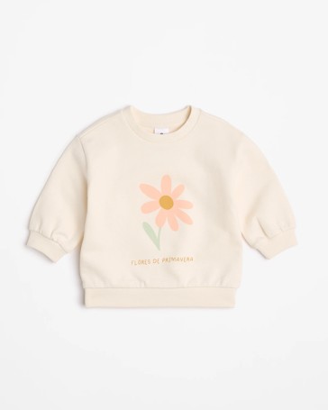 Baby Girls Slouchy Fleece Jumper
