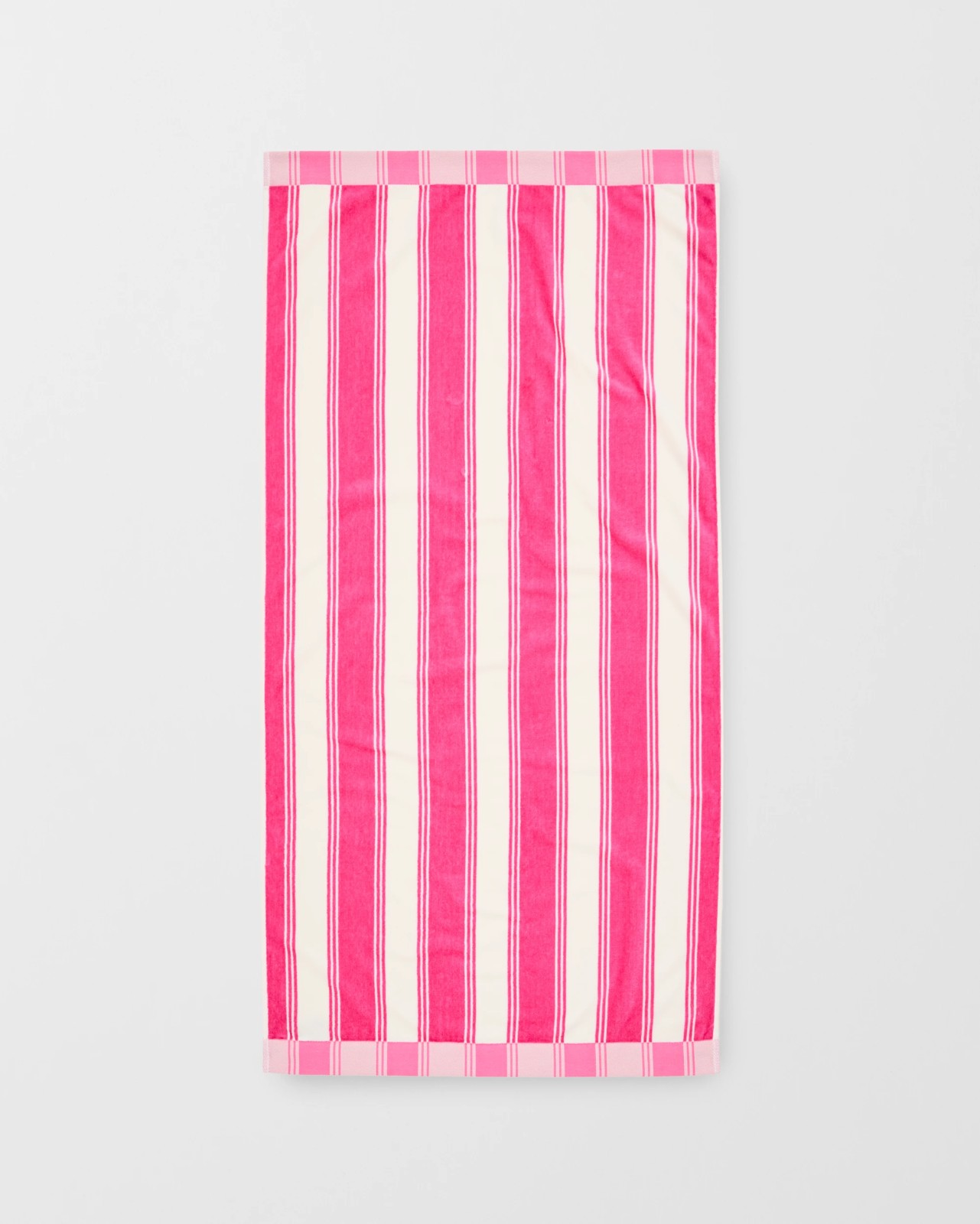 Byron Stripe Australian Cotton Kids Beach Towel - Hot Pink 1 of 2