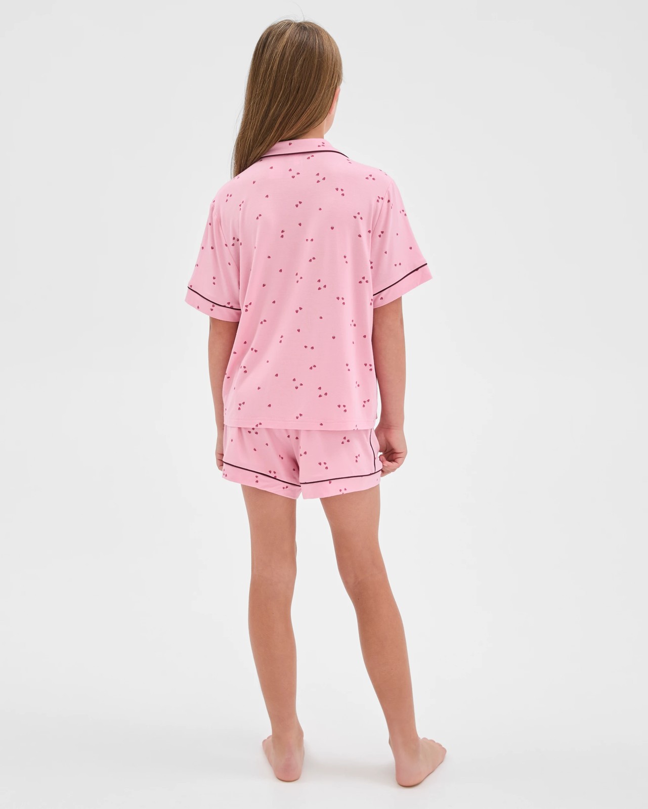 Bamboo Older Girls Button Through Pyjama Set 4 of 5
