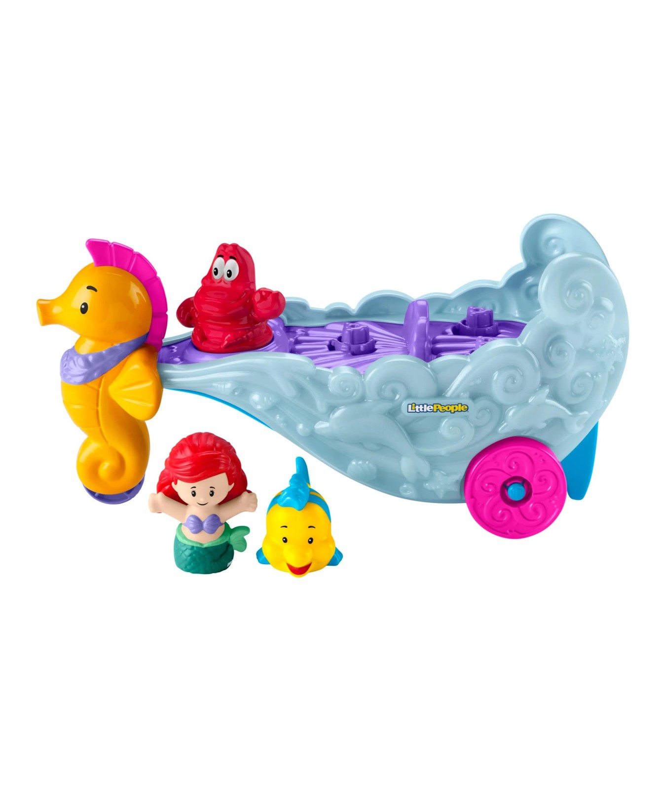 Little People Disney Princess Ariels Light-Up Sea Carriage 2 of 6