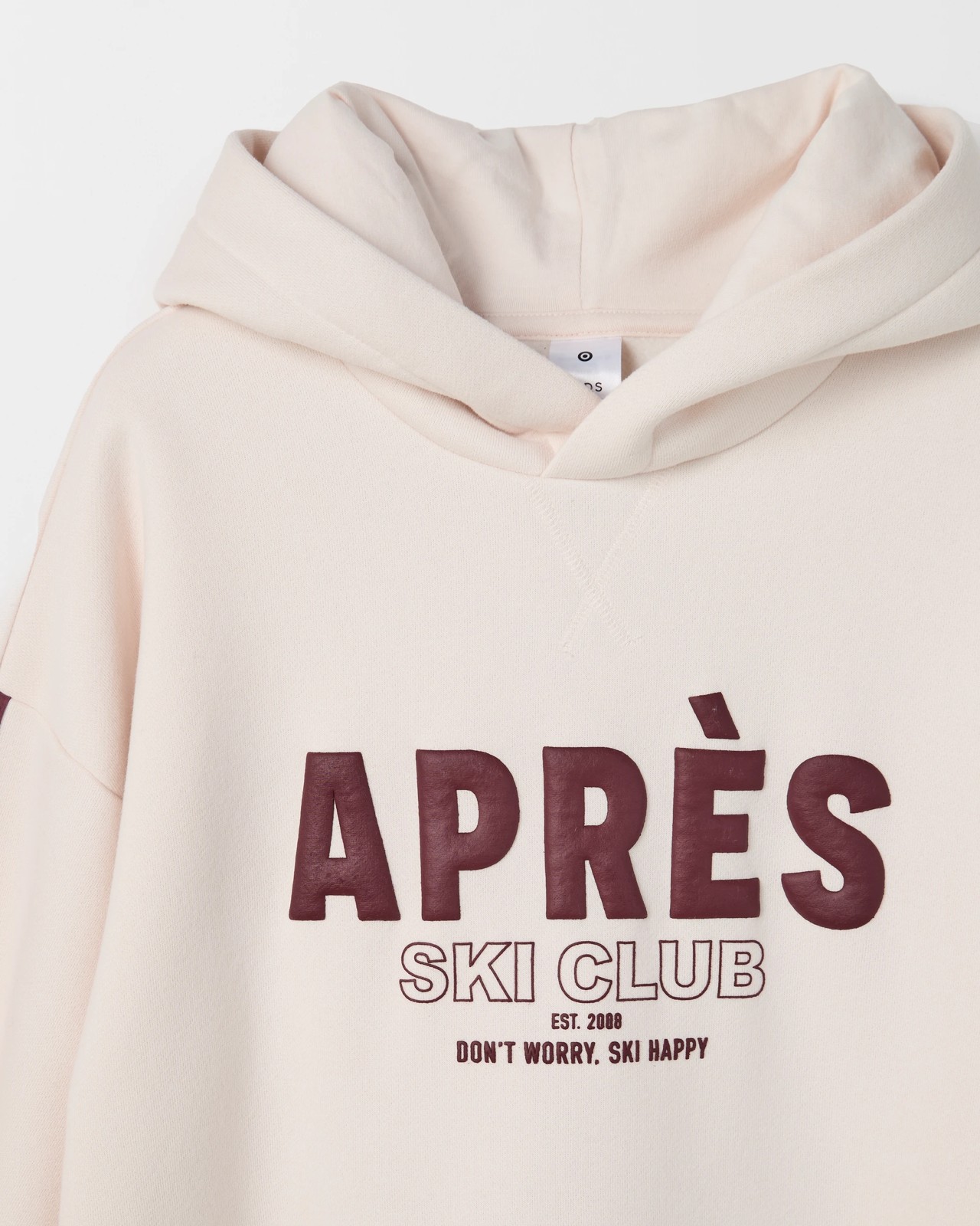 Australian Cotton Blend Oversized Fleece Hoodie - Apres Cream 2 of 2