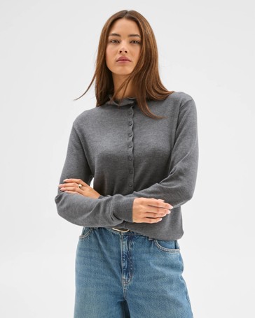 Lily Loves High Neck Cardigan