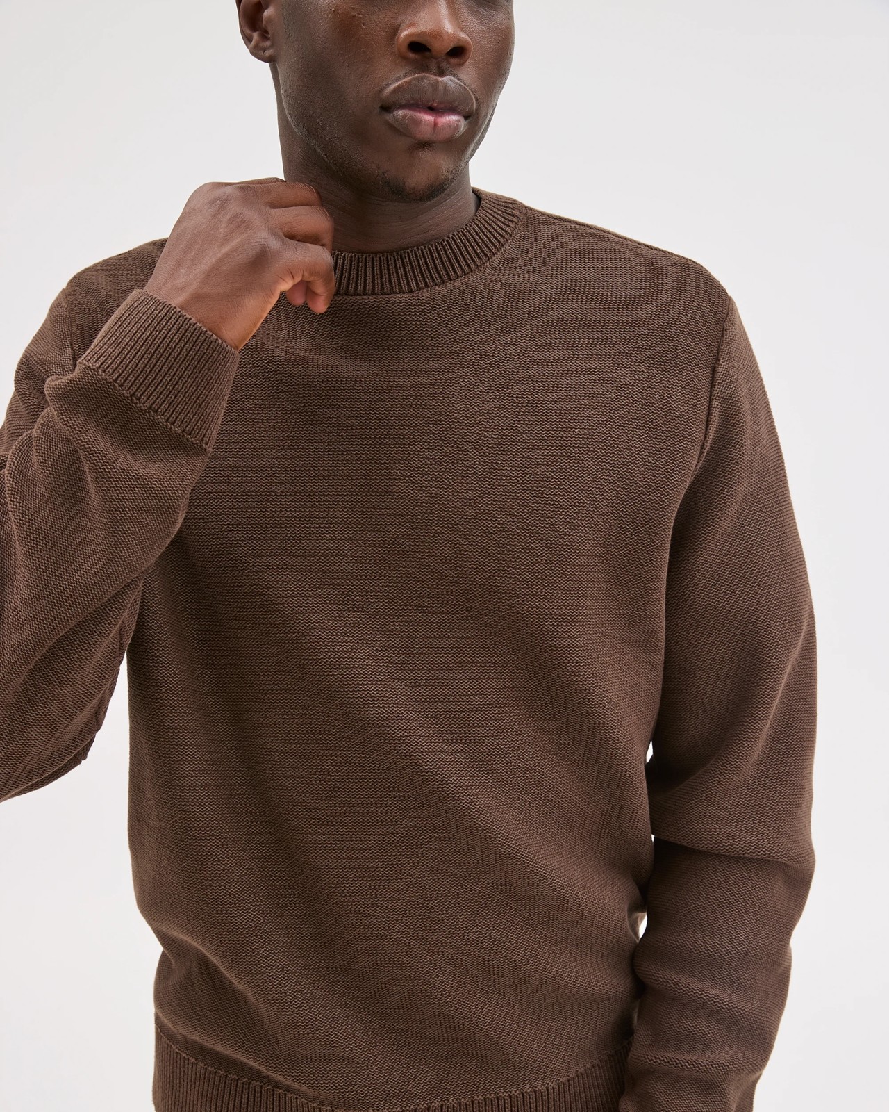 Commons Australian Cotton Oversized Knit Jumper - Worn Brown 5 of 5