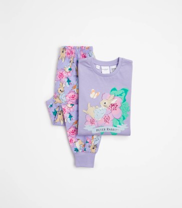 Family Matching Girls Junior Peter Rabbit Cotton Pyjama Set