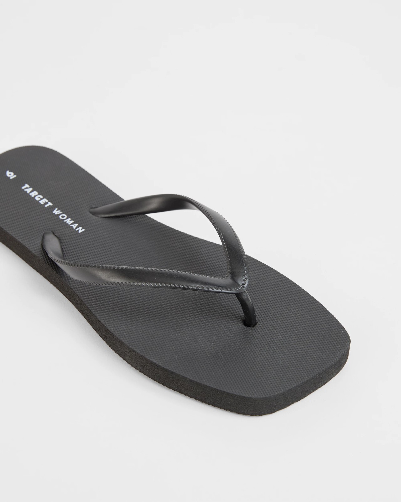 Square Toe Everyday Thongs - Black 3 of 3