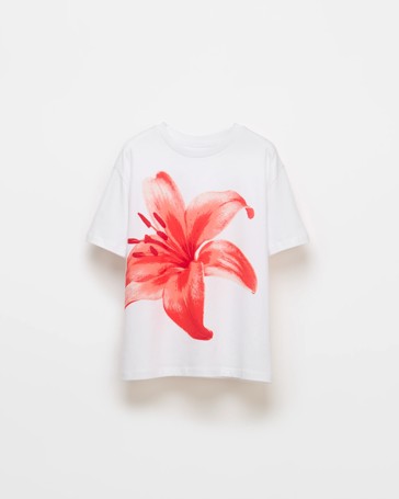 Australian Cotton Longline Print T-shirt