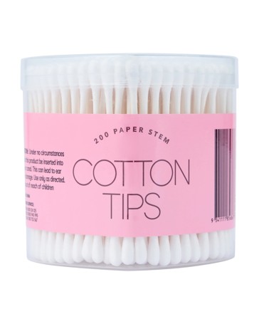 OXX Essentials Paper Stem Cotton Tips - 200 Piece