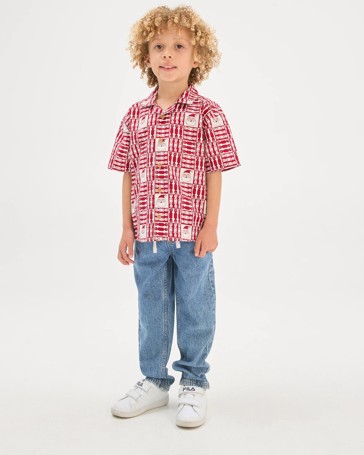 Cotton Short Sleeve Christmas Shirt